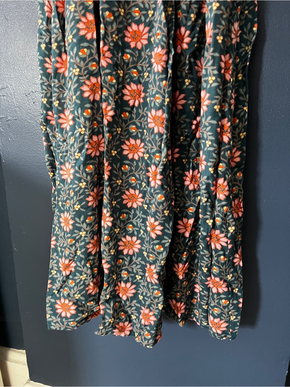 World Market Patterned Maxi Kaftan Dress Floral - Picture 6 of 9
